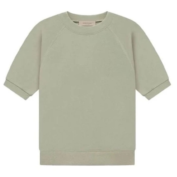 FEAR OF GOD ESSENTIALS Short Sleeve Sweatshirt in SeafoamNWT